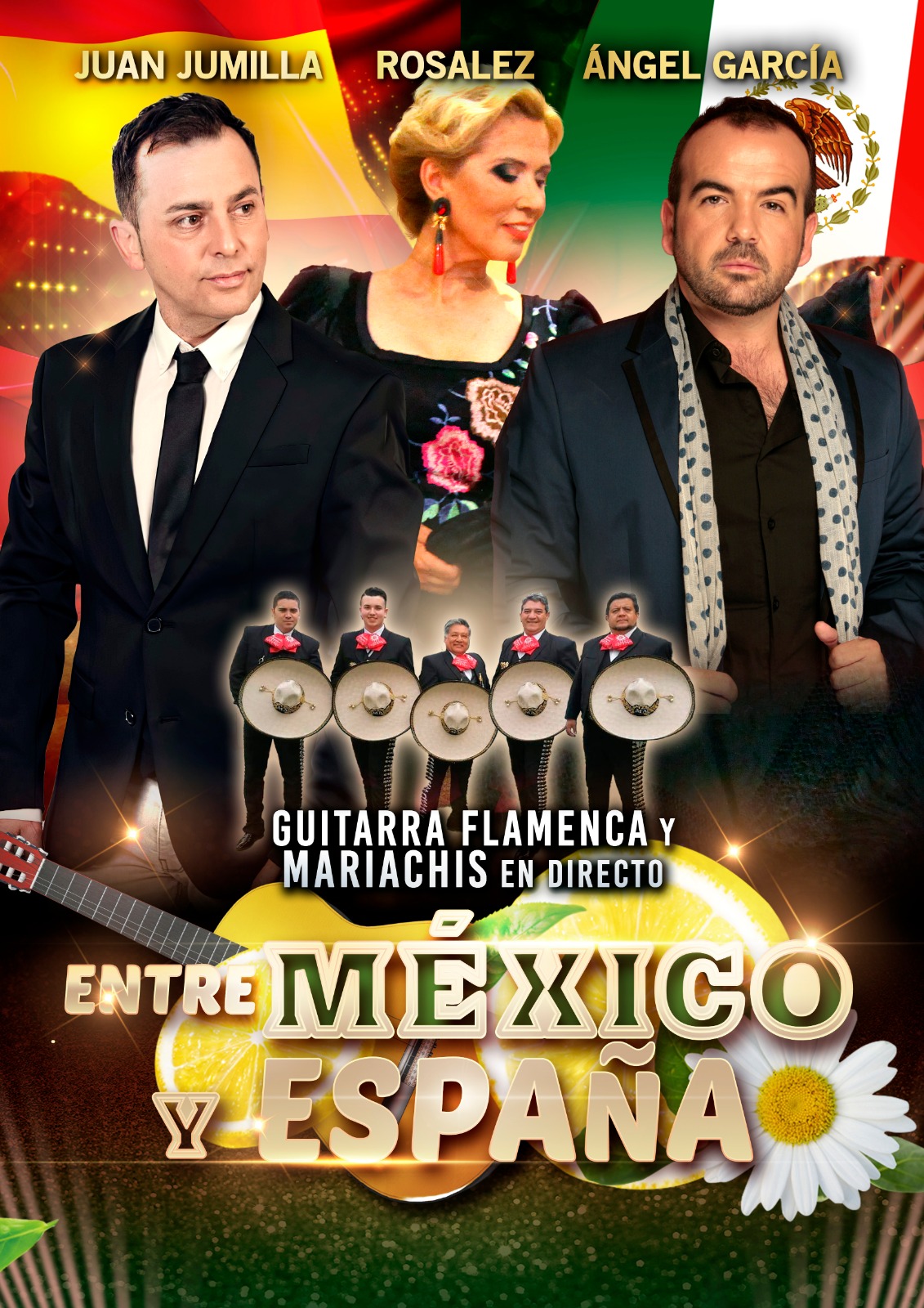 Afiche Entre México y España