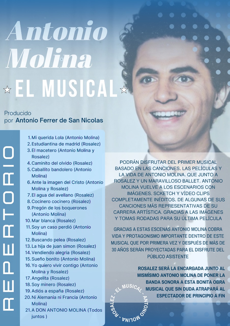 Cartel del musical Antonio Molina